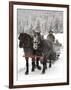 Winter Sleigh Ride, Lake Louise, Alberta, Canada-Cindy Miller Hopkins-Framed Photographic Print