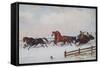 Winter Sleigh-Cornelius Krieghoff-Framed Stretched Canvas