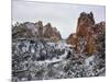 Winter snow at Smith Rock State Park, Crooked River, Terrebonne, Deschutes County, Oregon, USA-null-Mounted Photographic Print