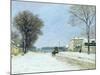 Winter, Snow Effect, 1876-Alfred Sisley-Mounted Giclee Print