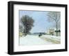 Winter, Snow Effect, 1876-Alfred Sisley-Framed Giclee Print