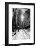 Winter Snow in Central Park, New York City-Zigi-Framed Photographic Print