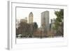 Winter Snow in Central Park, New York City-Zigi-Framed Photographic Print