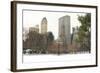 Winter Snow in Central Park, New York City-Zigi-Framed Photographic Print