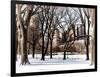 Winter Snow in Central Park View-Philippe Hugonnard-Framed Photographic Print