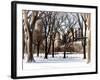 Winter Snow in Central Park View-Philippe Hugonnard-Framed Photographic Print