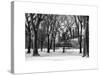 Winter Snow in Central Park View-Philippe Hugonnard-Stretched Canvas