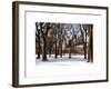 Winter Snow in Central Park View-Philippe Hugonnard-Framed Photographic Print