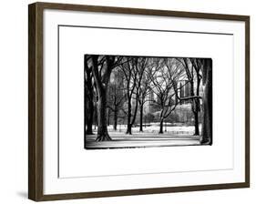 Winter Snow in Central Park View-Philippe Hugonnard-Framed Photographic Print