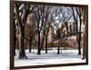 Winter Snow in Central Park View-Philippe Hugonnard-Framed Photographic Print