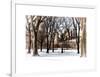 Winter Snow in Central Park View-Philippe Hugonnard-Framed Photographic Print