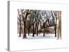 Winter Snow in Central Park View-Philippe Hugonnard-Stretched Canvas