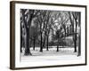 Winter Snow in Central Park View-Philippe Hugonnard-Framed Photographic Print