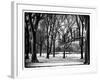 Winter Snow in Central Park View-Philippe Hugonnard-Framed Photographic Print