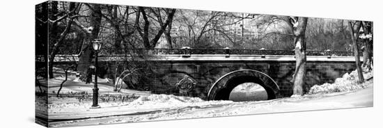 Winter Snow in Central Park-Philippe Hugonnard-Stretched Canvas