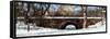 Winter Snow in Central Park-Philippe Hugonnard-Framed Stretched Canvas