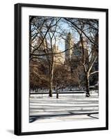 Winter Snow in Central Park-Philippe Hugonnard-Framed Photographic Print