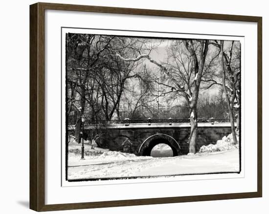 Winter Snow in Central Park-Philippe Hugonnard-Framed Photographic Print