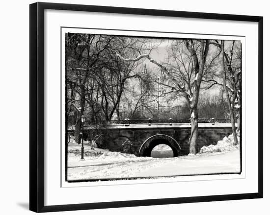 Winter Snow in Central Park-Philippe Hugonnard-Framed Photographic Print