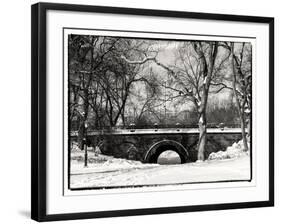 Winter Snow in Central Park-Philippe Hugonnard-Framed Photographic Print