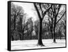 Winter Snow in Central Park-Philippe Hugonnard-Framed Stretched Canvas