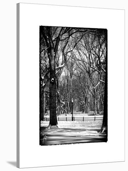 Winter Snow in Central Park-Philippe Hugonnard-Stretched Canvas