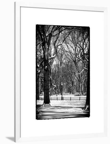 Winter Snow in Central Park-Philippe Hugonnard-Framed Photographic Print