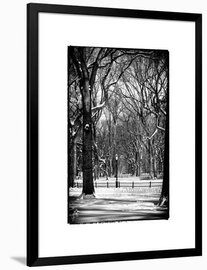 Winter Snow in Central Park-Philippe Hugonnard-Framed Photographic Print