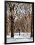 Winter Snow in Central Park-Philippe Hugonnard-Framed Photographic Print