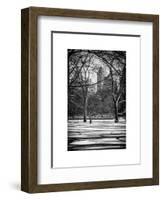 Winter Snow in Central Park-Philippe Hugonnard-Framed Art Print