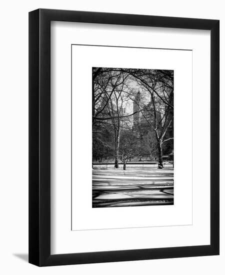 Winter Snow in Central Park-Philippe Hugonnard-Framed Art Print