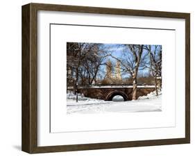 Winter Snow in Central Park-Philippe Hugonnard-Framed Art Print