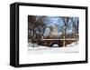 Winter Snow in Central Park-Philippe Hugonnard-Framed Stretched Canvas