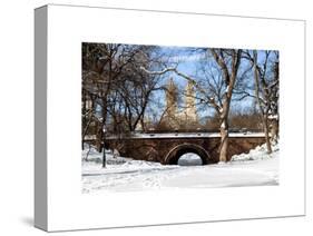 Winter Snow in Central Park-Philippe Hugonnard-Stretched Canvas