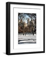 Winter Snow in Central Park-Philippe Hugonnard-Framed Art Print