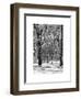 Winter Snow in Central Park-Philippe Hugonnard-Framed Art Print