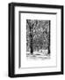 Winter Snow in Central Park-Philippe Hugonnard-Framed Art Print