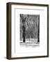 Winter Snow in Central Park-Philippe Hugonnard-Framed Art Print