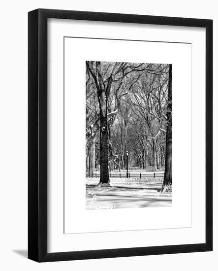 Winter Snow in Central Park-Philippe Hugonnard-Framed Art Print