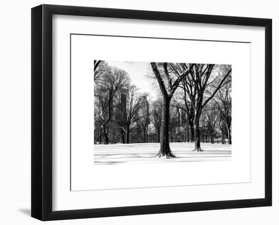 Winter Snow in Central Park-Philippe Hugonnard-Framed Art Print