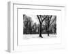 Winter Snow in Central Park-Philippe Hugonnard-Framed Art Print