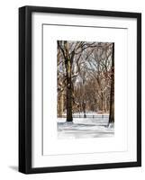 Winter Snow in Central Park-Philippe Hugonnard-Framed Art Print