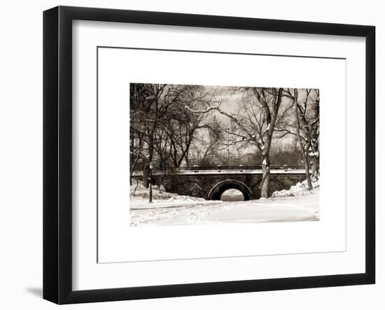 Winter Snow in Central Park-Philippe Hugonnard-Framed Art Print