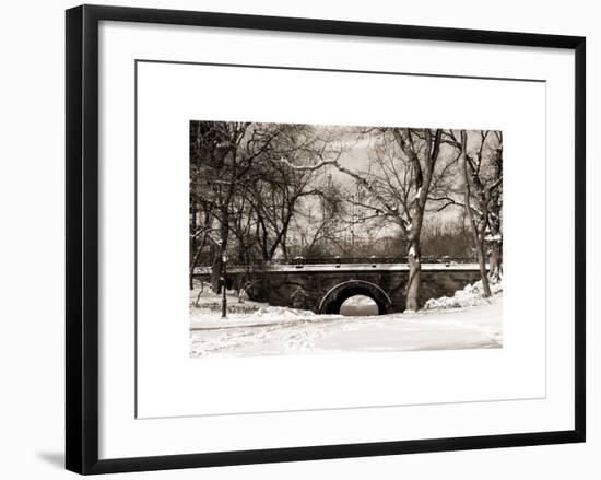 Winter Snow in Central Park-Philippe Hugonnard-Framed Art Print