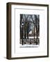 Winter Snow with Street Lamp in Central Park View-Philippe Hugonnard-Framed Art Print