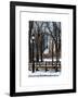 Winter Snow with Street Lamp in Central Park View-Philippe Hugonnard-Framed Art Print