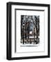 Winter Snow with Street Lamp in Central Park View-Philippe Hugonnard-Framed Art Print