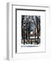 Winter Snow with Street Lamp in Central Park View-Philippe Hugonnard-Framed Art Print