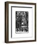 Winter Snow with Street Lamp in Central Park View-Philippe Hugonnard-Framed Art Print