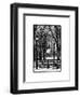 Winter Snow with Street Lamp in Central Park View-Philippe Hugonnard-Framed Art Print